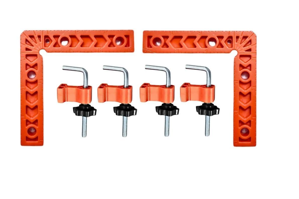 Набір монтажних кутиків з фіксаторами 2 кутики/4 струбцини/ 100х100 мм - фото 8