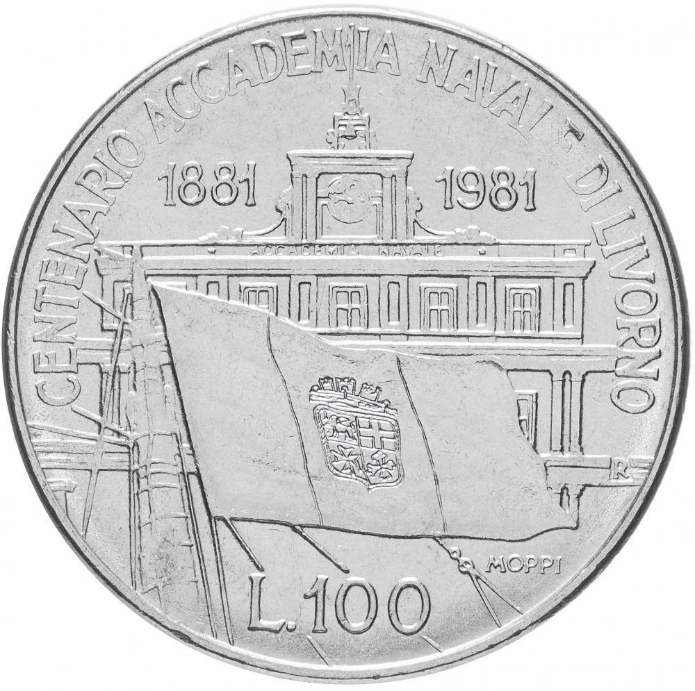 Коллекционная монета Италия 100 лир 1981 VF (KM#108) Коллекционная монета Италия 100 лир 1981 VF (KM#108)