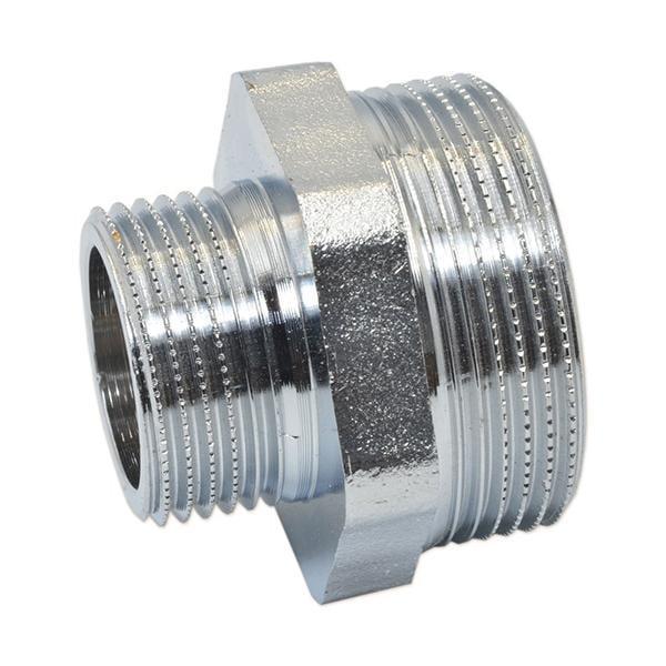 Ниппель редукционный хромированный Pattaroni 2" x 2 1/2" наружная резьба (F591CR016)