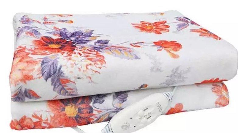 Электропростынь из износостойкой байки с подогревом от сети с регулировкой температуры 115х150 см