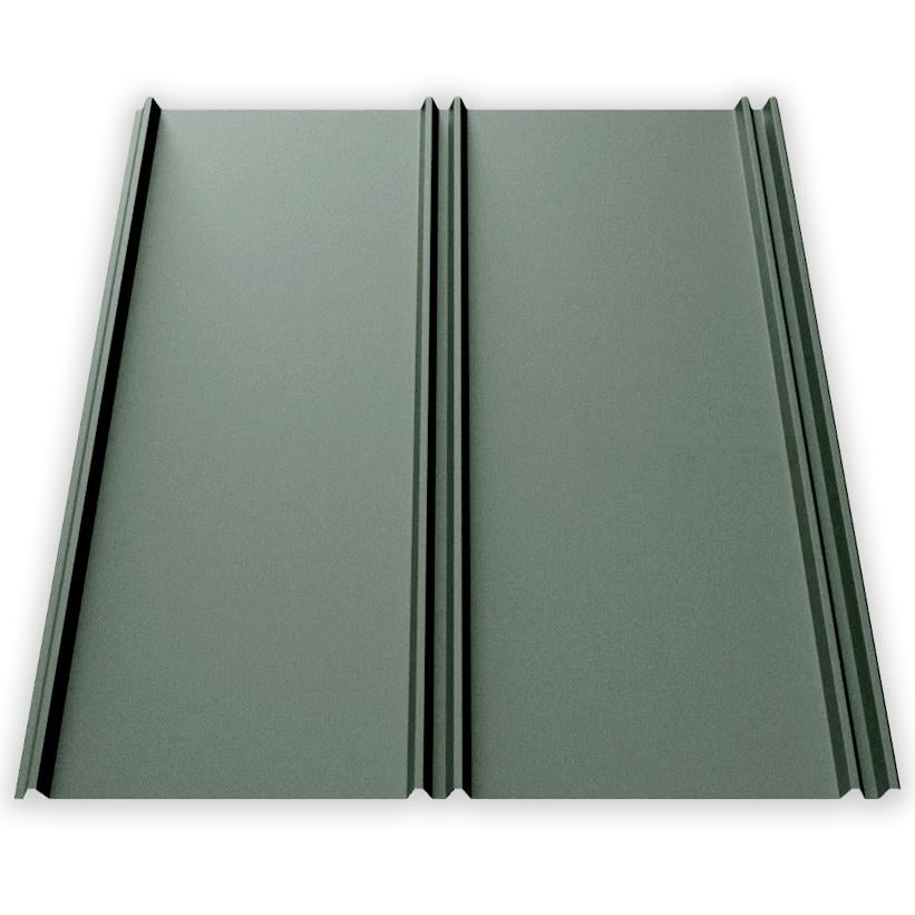 Фальц-настил AKM Zn 100 г/м2 0,43 мм 1120х2000 мм Ral 6020 Зеленый Мох матовый (30302790)