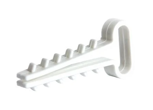 Дюбель-хомут E.NEXT 10х5 мм для плоского дроту ПВХ 100 шт. Білий (m0080015) Дюбель-хомут E.NEXT 10х5 мм для плоского дроту ПВХ 100 шт. Білий (m0080015)