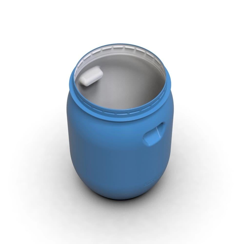 Бочка для брожения Litolan с винным клапаном U-образный и латунным сливным краном 1/2" 55 л (29656) - фото 6