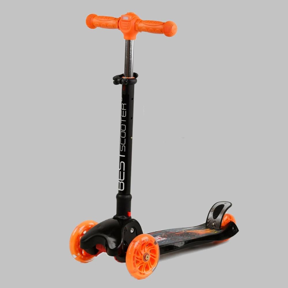 Самокат трехколесный Best Scooter Motorcycle/fire Multicolor (111640)