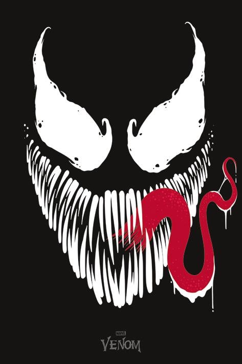 Постер плакат Веном/Venom Face 61x91,5 см