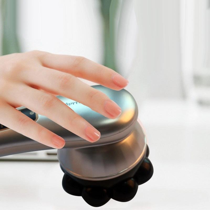 Вібромасажер інфрачервоний Magnetic Heat Massager магнітний Сірий - фото 3