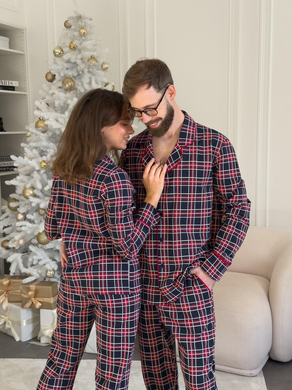 Пижамы парные мужская и женская Oxford с начесом M (KMW4041) - фото 2 Пижамы парные мужская и женская Oxford с начесом M (KMW4041) - фото 2