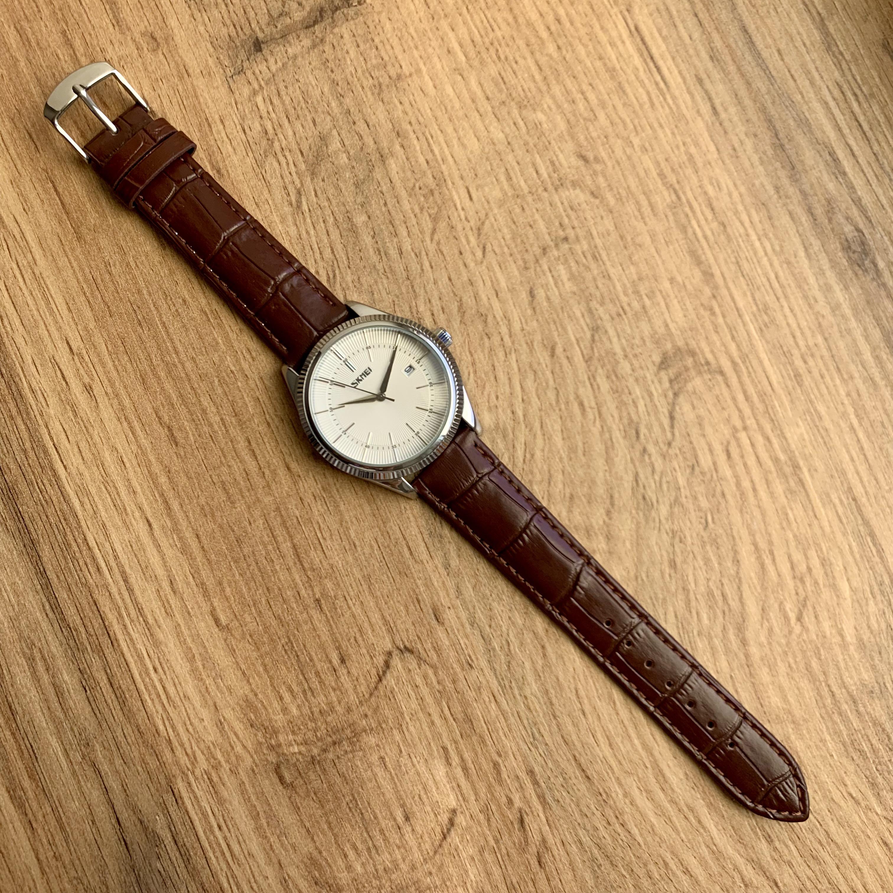 Часы мужские Skmei Коричневый/Белый (z005-3) - фото 5