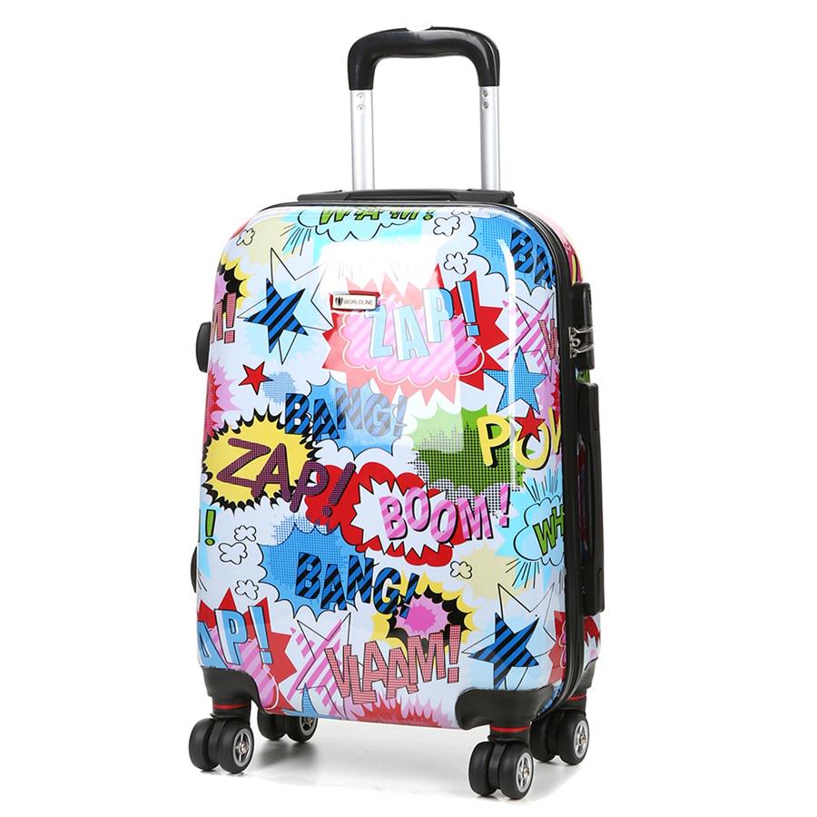 Чемодан AIRTEX Worldline из поликарбоната ручная кладь S Разноцветный (55576150474)