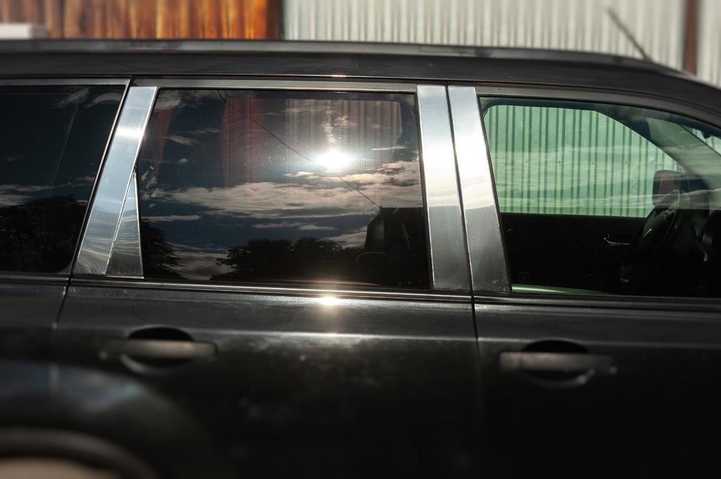 Молдинг дверных стоек Carmos для Nissan X-trail T31 2007-2014 гг. нержавеющая сталь Хром