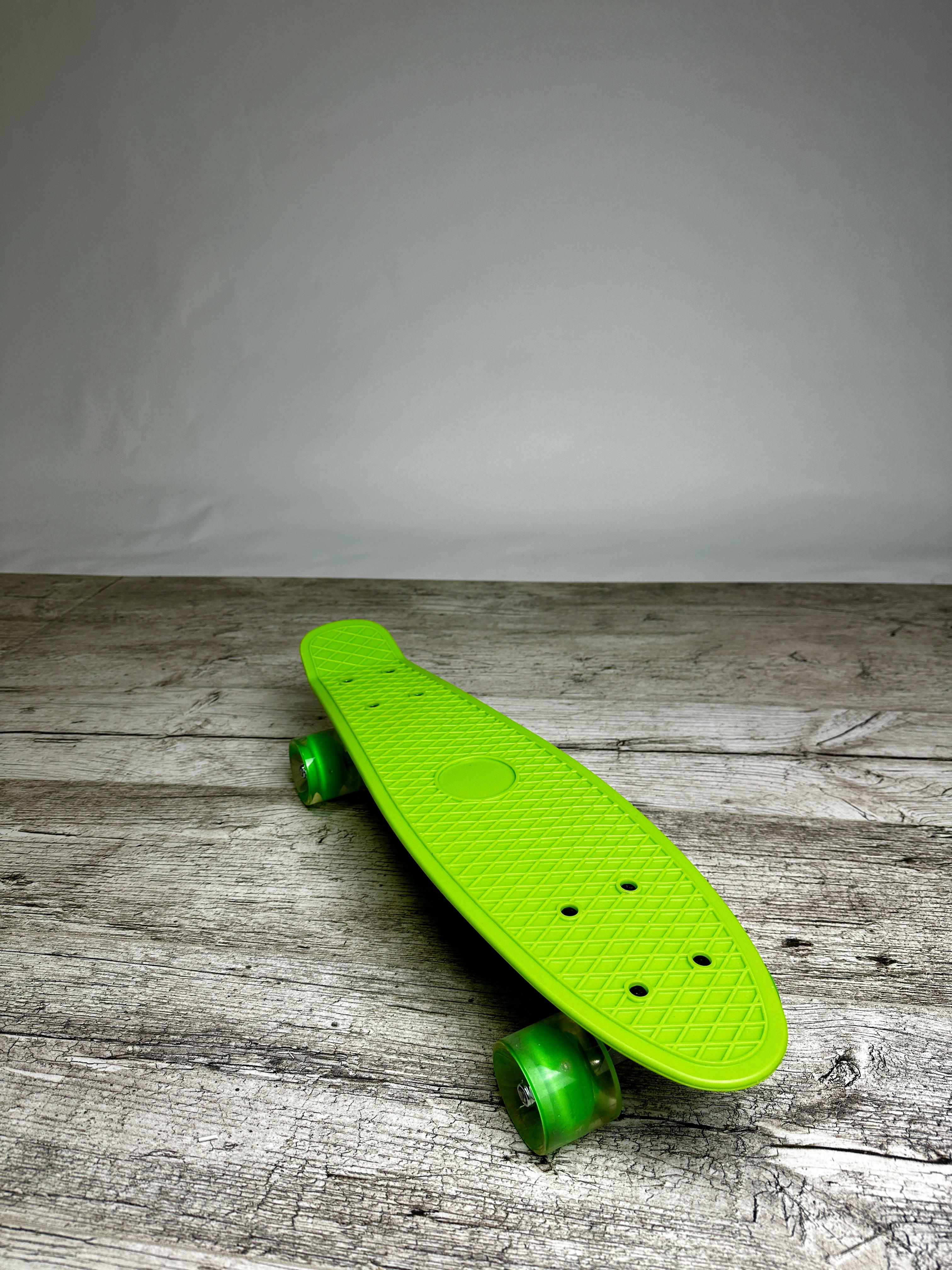 Скейтборд 696 Toys Penny Board Maraton з колесами які світяться 55 см Зелений (08808-3) - фото 6