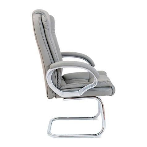 Крісло офісне комп'ютерне California VIP CF Хром натуральна шкіра Lux Сірий - фото 3 Крісло офісне комп'ютерне California VIP CF Хром натуральна шкіра Lux Сірий - фото 3