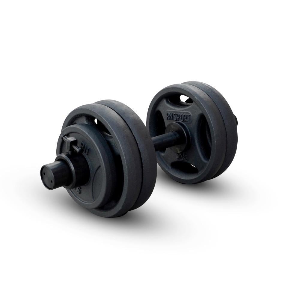 Гантелі олімпійські металеві RN-Sport 31 кг 2 шт. (2764274492) - фото 3