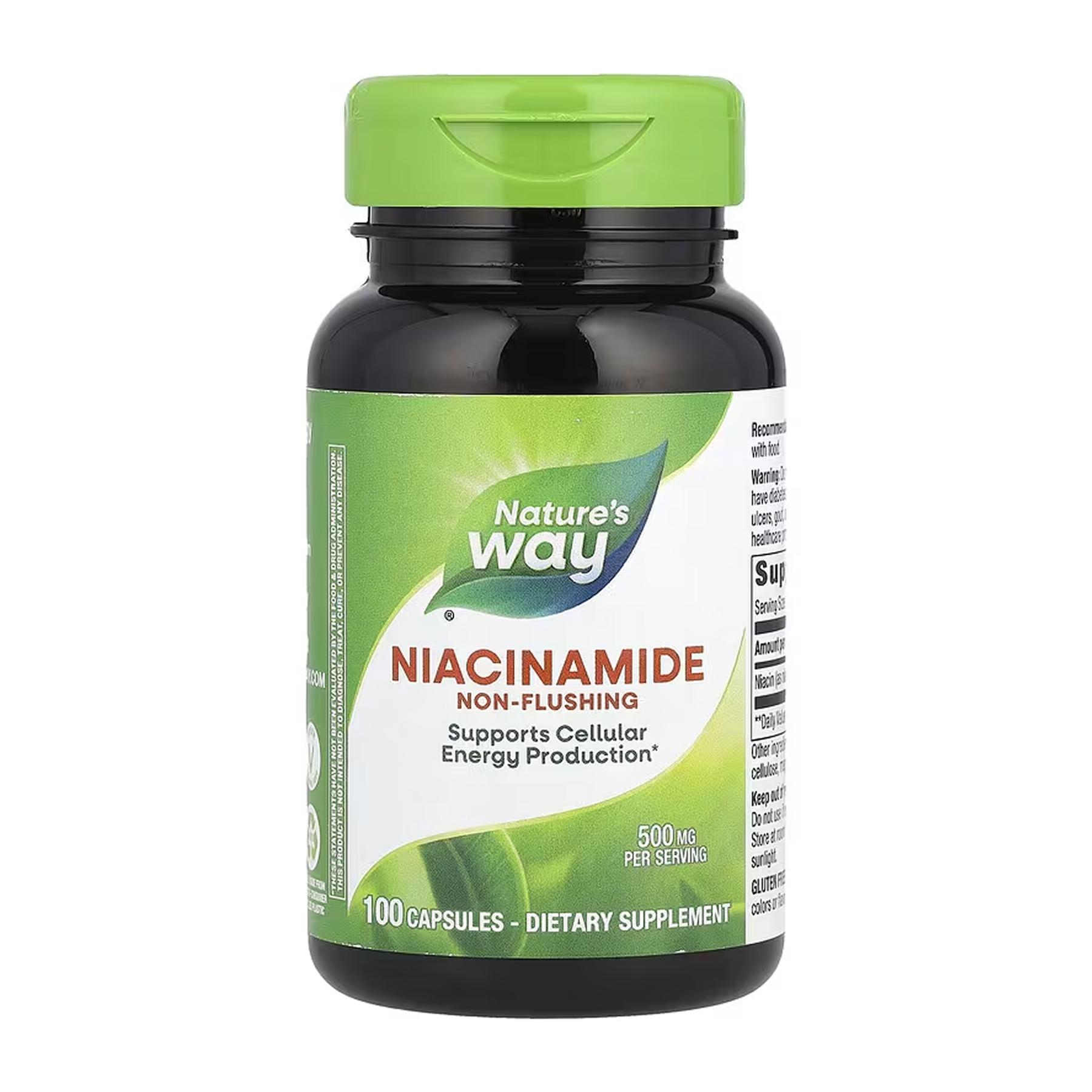 Нікотинамід Nature's Way Niacinamide 100 кап. 500 мг Нікотинамід Nature's Way Niacinamide 100 кап. 500 мг