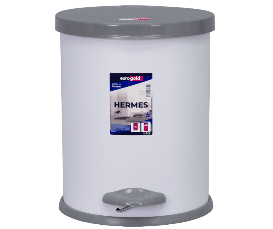 Відро металеве Eurogold Hermes 12 л Білий (801312)