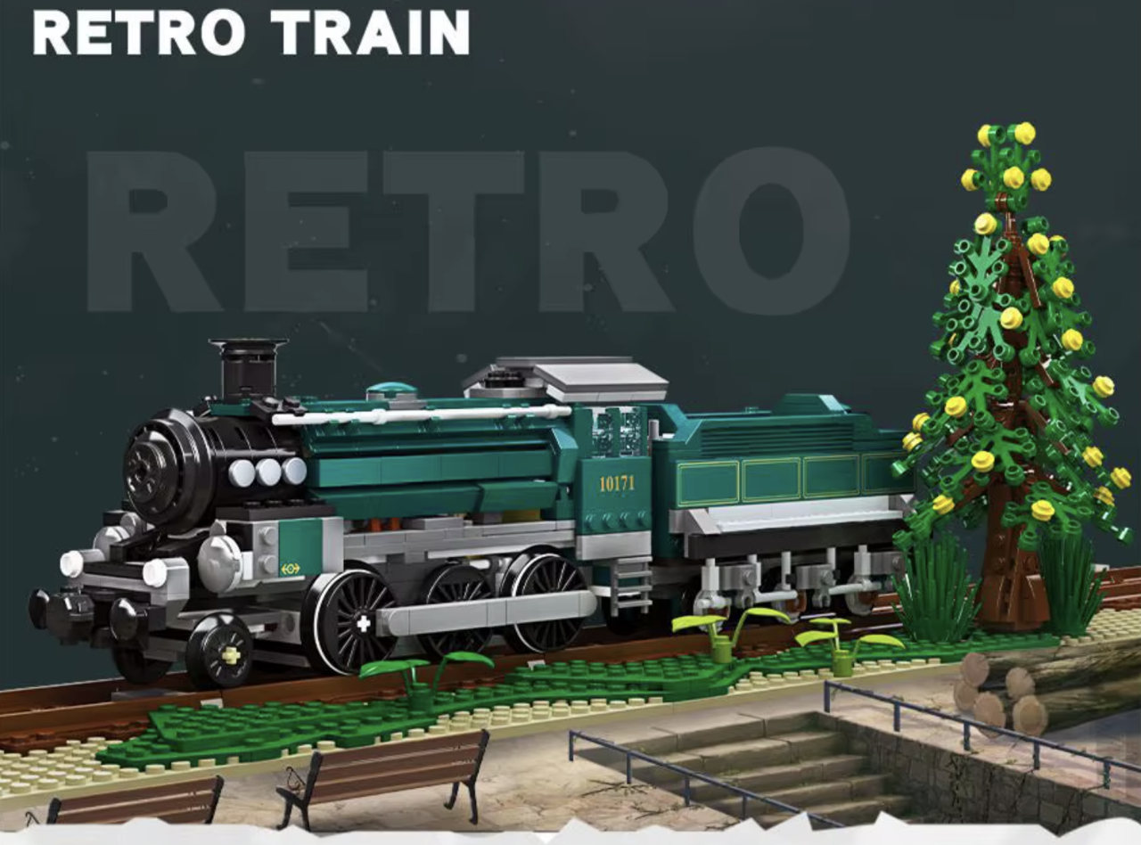 Конструктор JIE STAR Поезд Retro Train 1031 деталей - фото 2