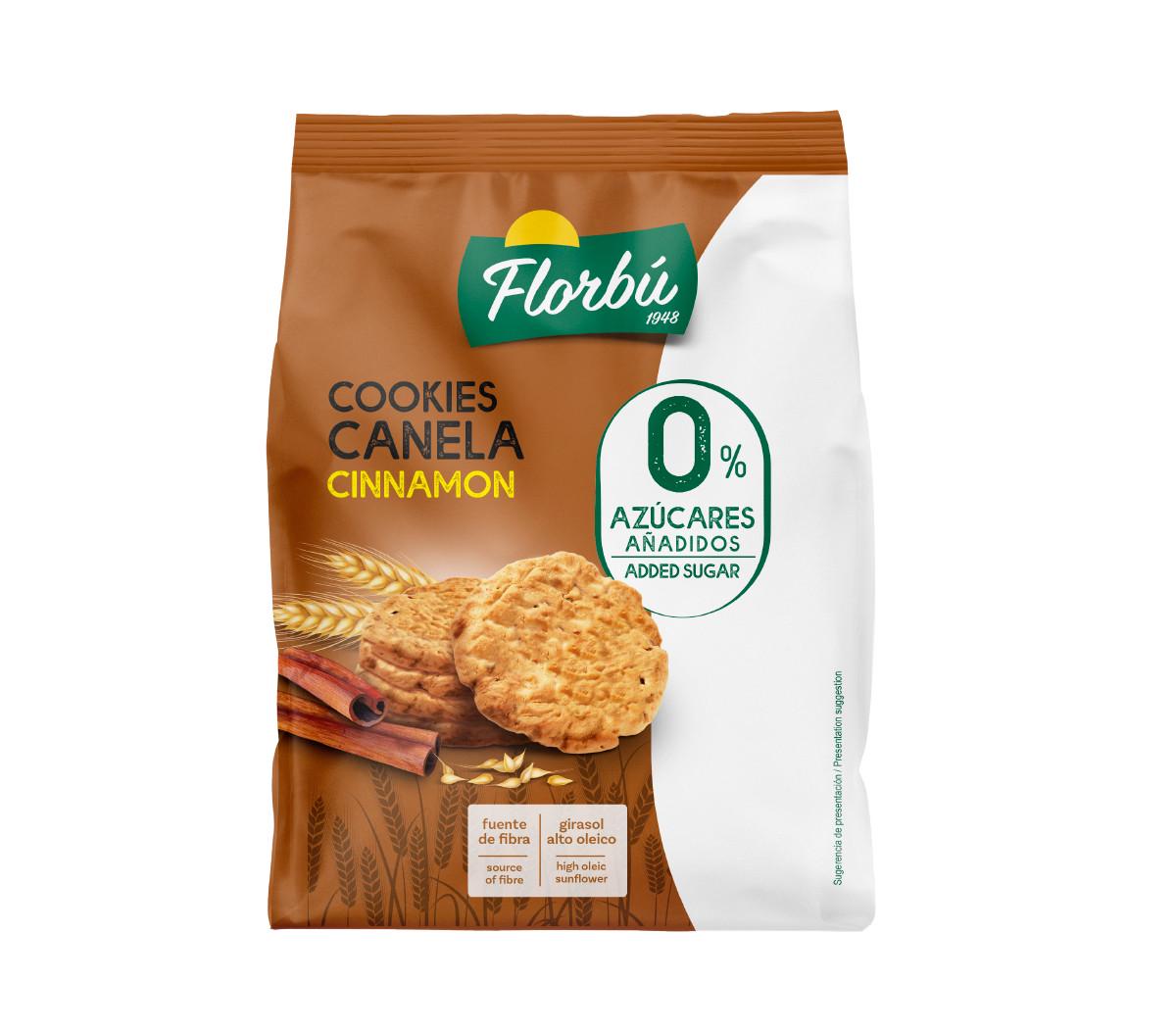 Печенье Florbu Cookies Canala Cinnamon 0% azucares без сахара 130 г
