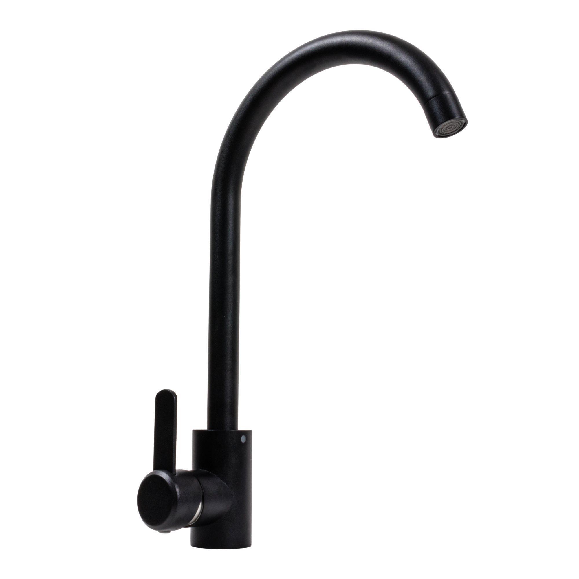 Смеситель кухонный Platinum 7990 NEST Черный матовый Смеситель кухонный Platinum 7990 NEST Черный матовый