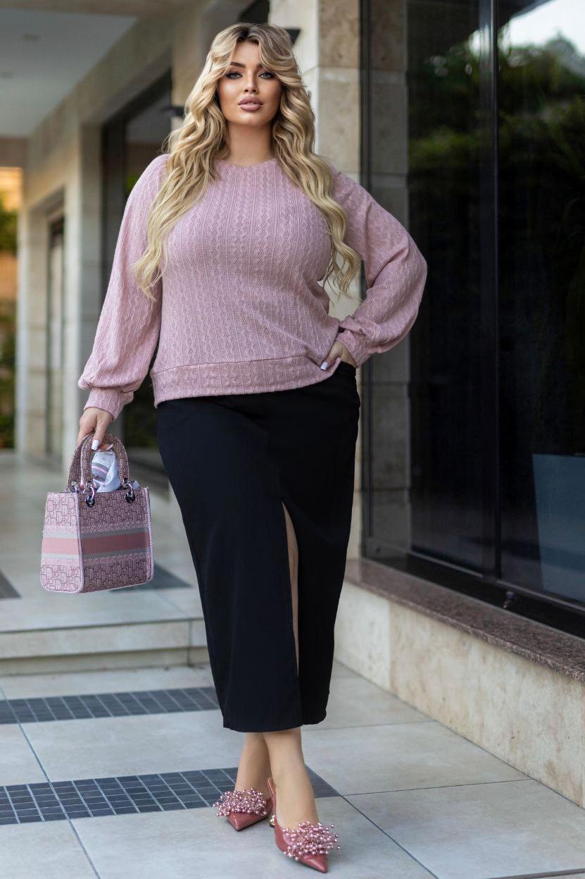 Свитер женский XL Пудровый (192524) - фото 4