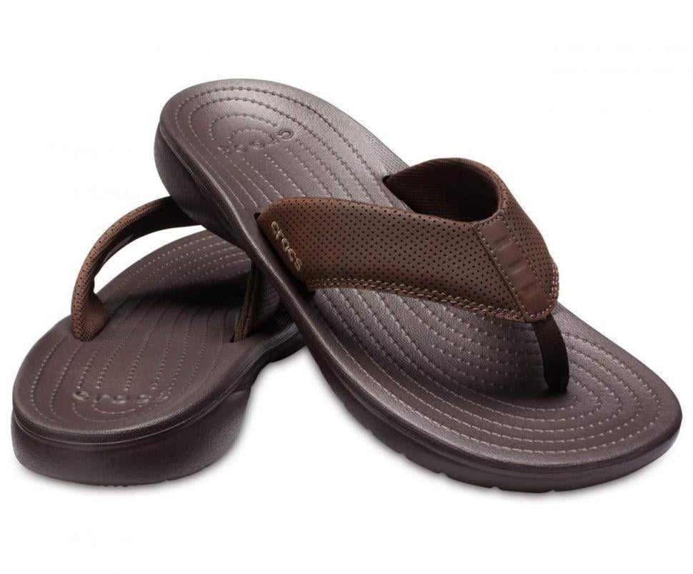 В'єтнамки чоловічі Crocs Bogota Flip Flop р. 46-47 Коричневий (10297)