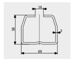 Направляюча мала Roll Grand С для воріт до 500 кг до 10 м 1 пог. м - фото 2 Направляюча мала Roll Grand С для воріт до 500 кг до 10 м 1 пог. м - фото 2