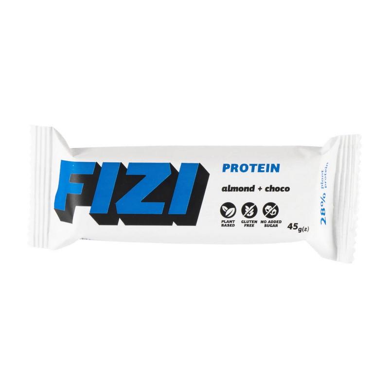 Протеиновый батончик Fizi Protein Bar 45 г Миндаль и шоколад (21397-01) Протеиновый батончик Fizi Protein Bar 45 г Миндаль и шоколад (21397-01)