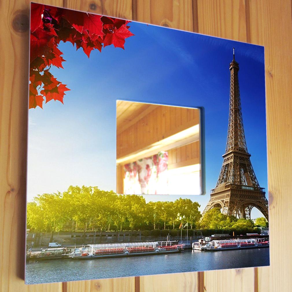 Дзеркало декоративне Осінній Париж Франція 260х260 мм (M03028)