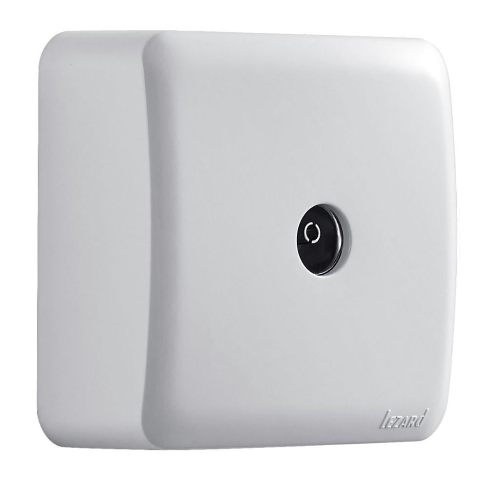 Розетка Lezard Viola телевізійна прохідна Білий (751-0200-129)