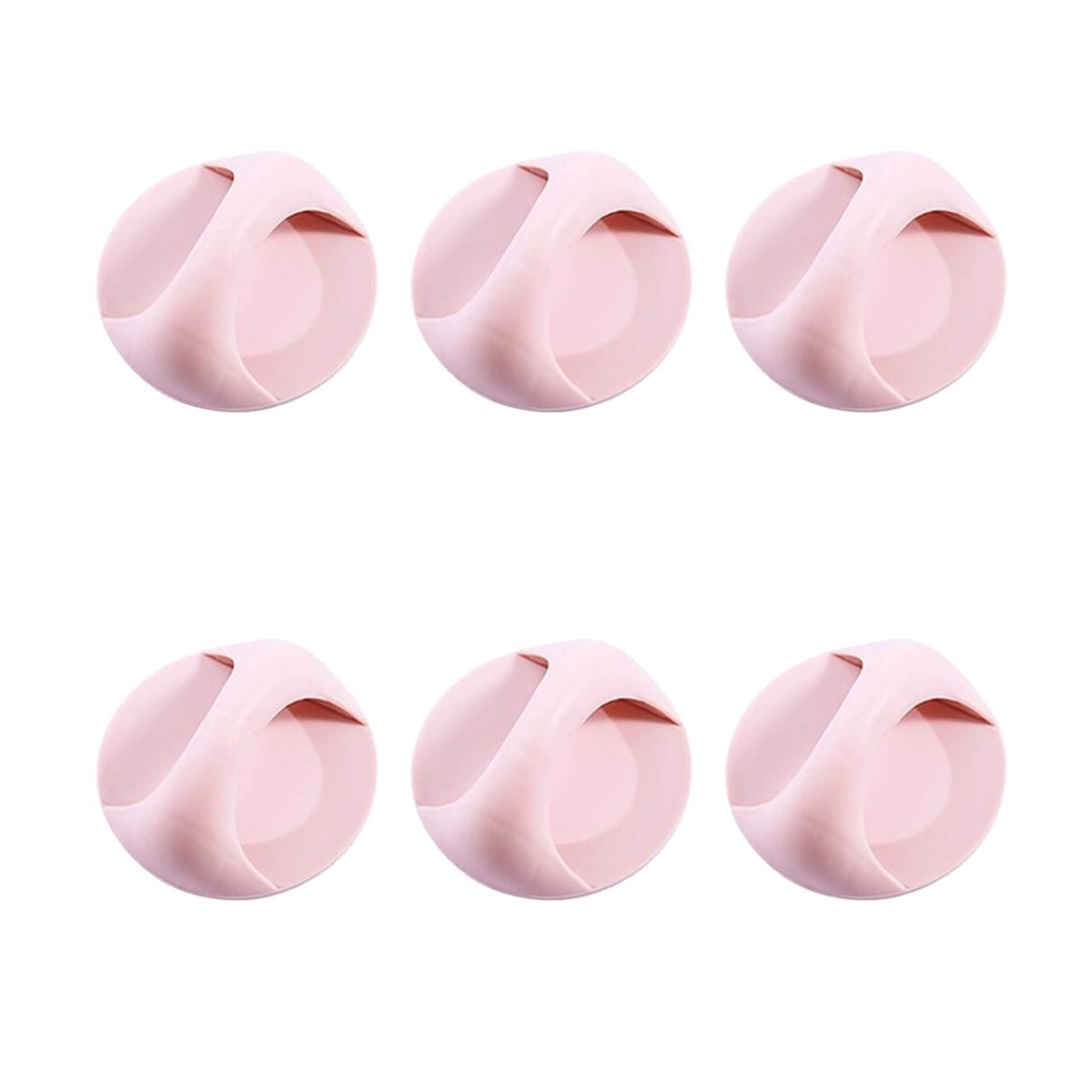 Ручки HandyKnob универсальные самоклеящиеся для дверей/тумбочек/окон 6 шт. Розовый (2438)