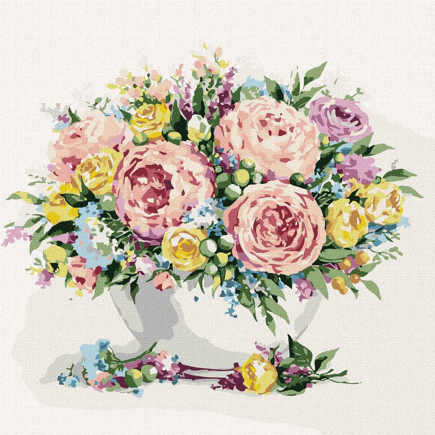 Картина по номерам Идейка Микс цветов 40x40 см (KHO3179)