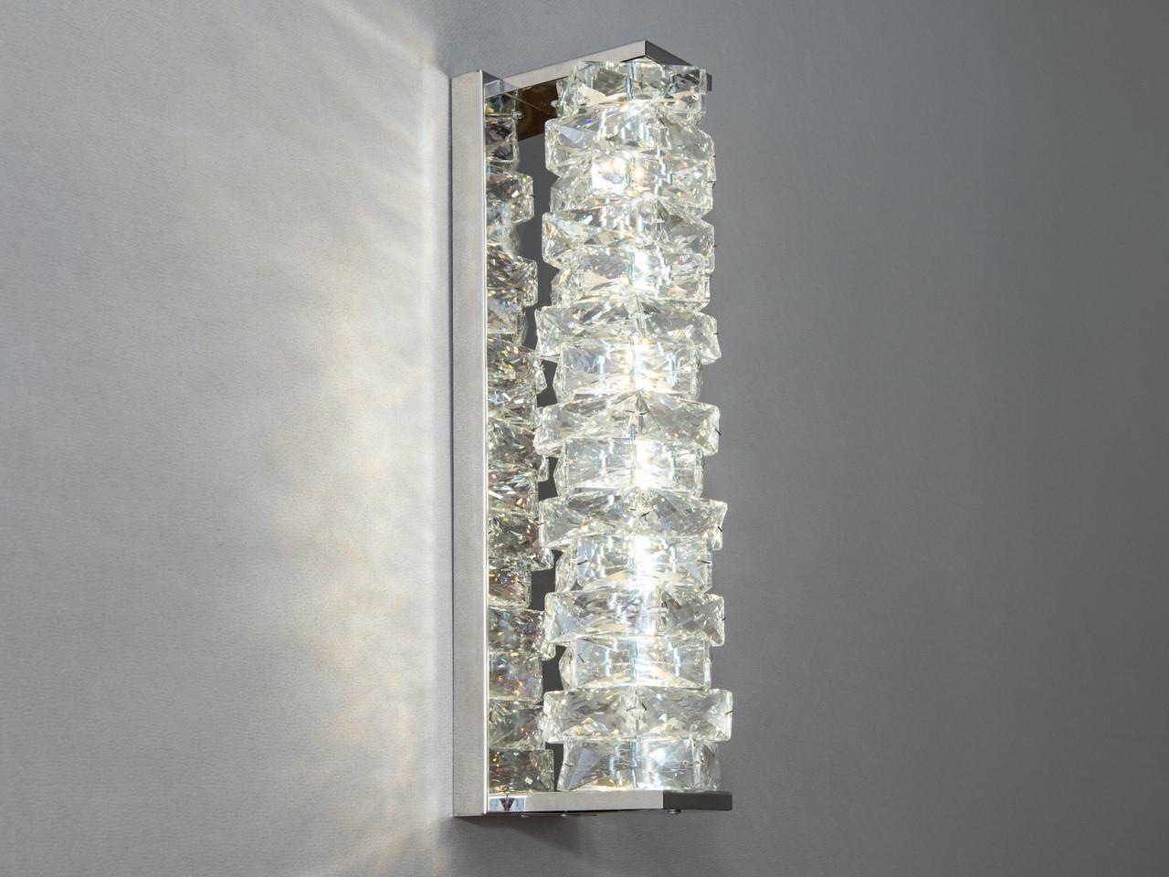 Светильник настенный EcoLed LED 15W F3820-120x460 Серебрянный