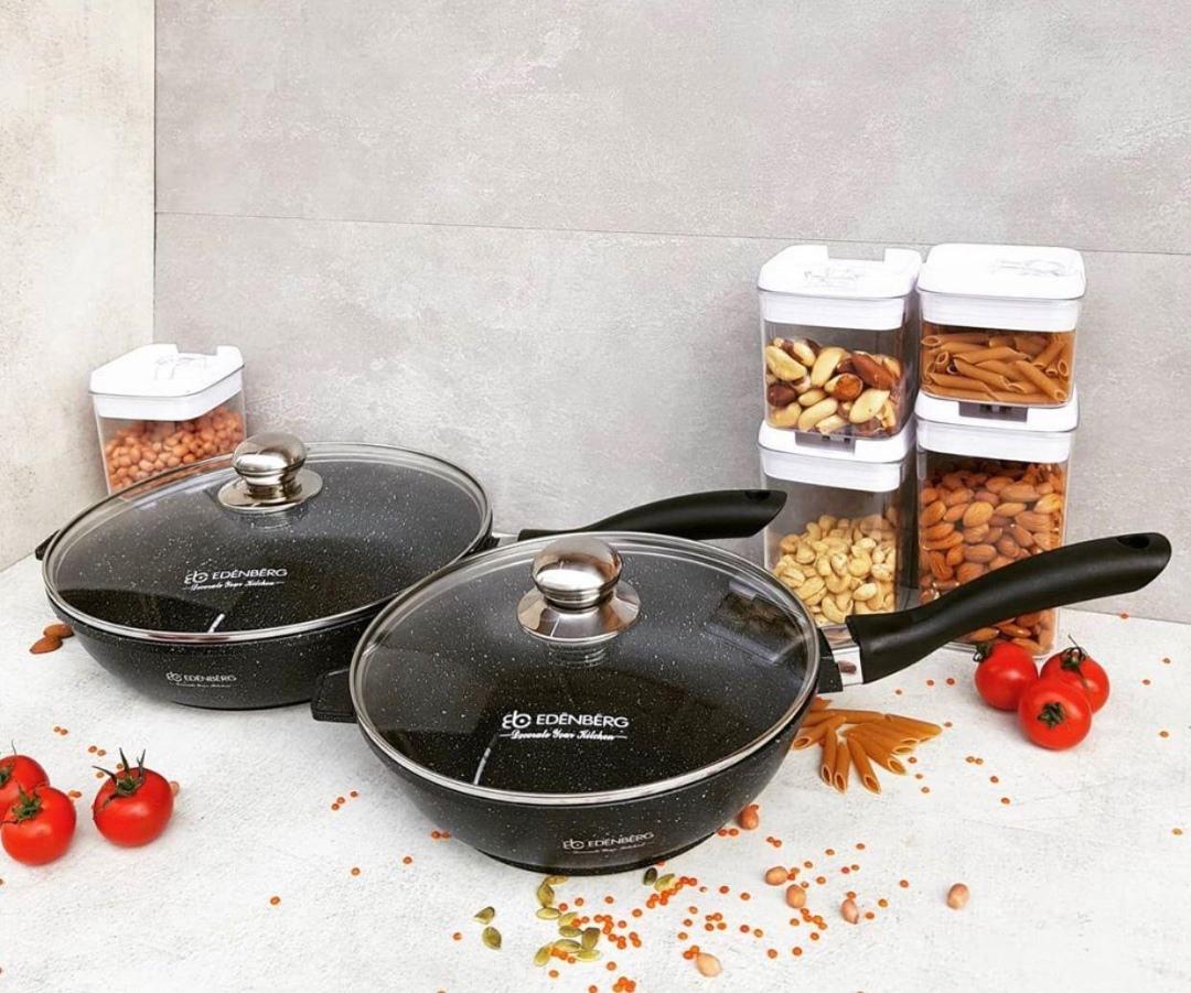 Сковорода с крышкой Edenberg 24 см (EB-3321) - фото 4 Сковорода с крышкой Edenberg 24 см (EB-3321) - фото 4