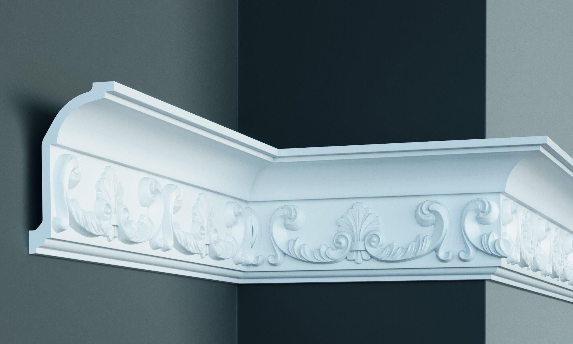 Карниз з орнаментом Gaudi Decor C1049 142x84 мм 2000 мм (12368532)