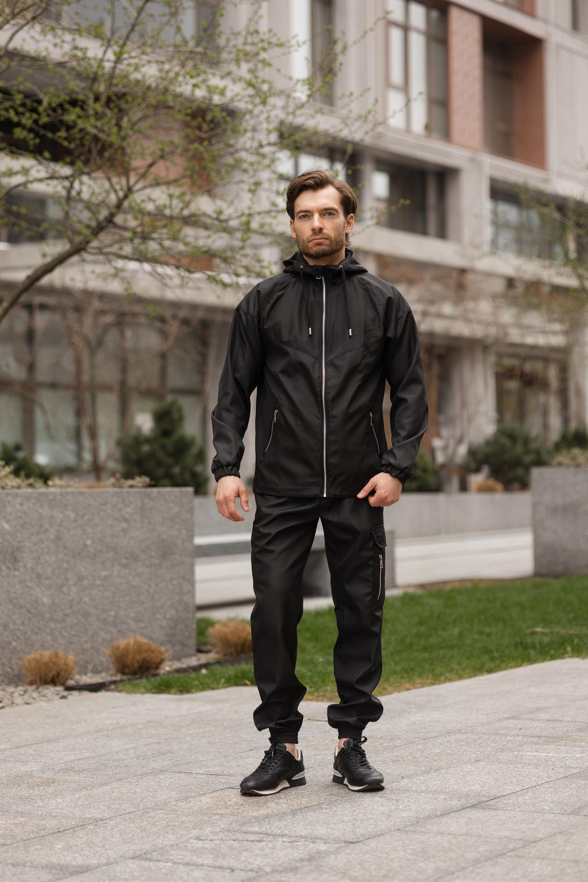 Костюм чоловічий Viter плащівка 3XL Чорний (1618227087/5)