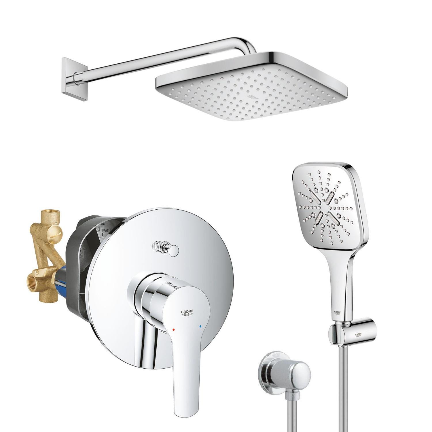 Душевая система скрытого типа Grohe QuickFix Start UA25183007 Хром (150389)