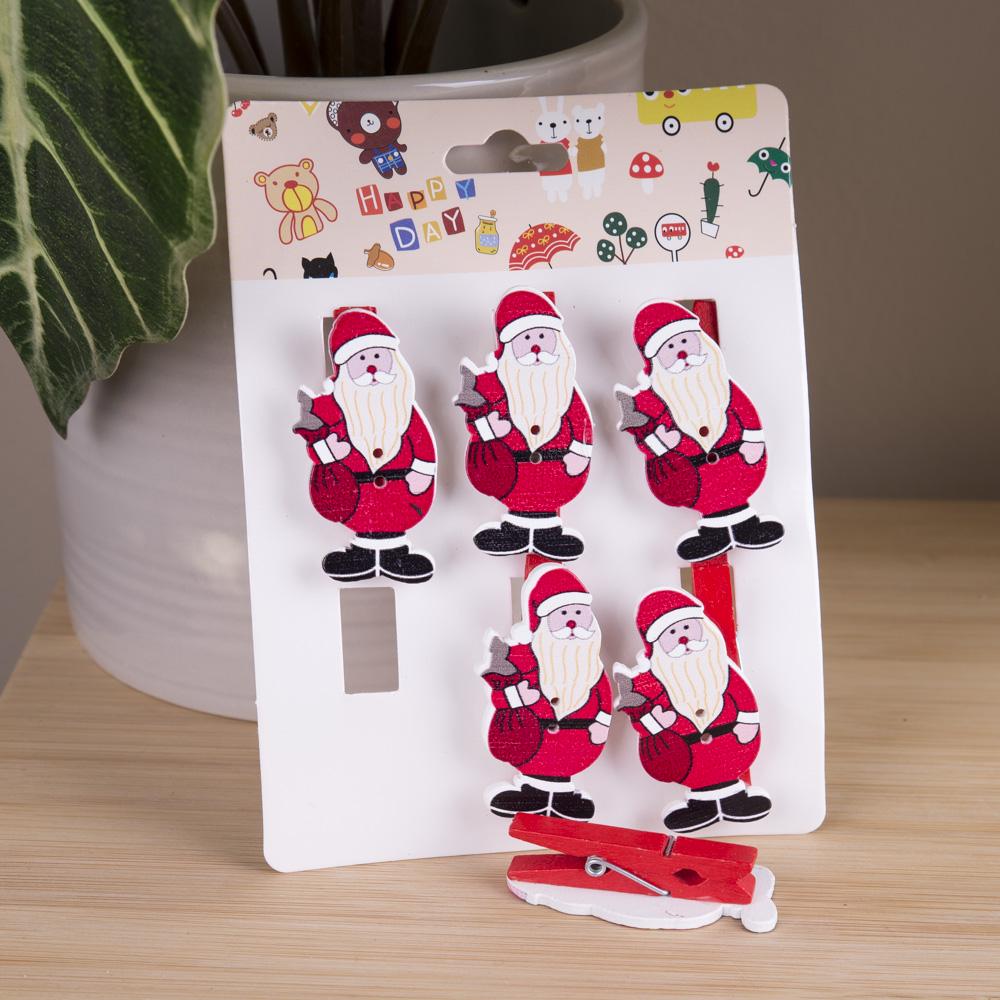 Новогодние прищепки Санта-Клаус (2397-1)