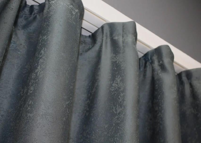 Комплект коротких штор жаккард 1,3х1,7 м 2 шт. Графитовый (1015ш) - фото 3 Комплект коротких штор жаккард 1,3х1,7 м 2 шт. Графитовый (1015ш) - фото 3