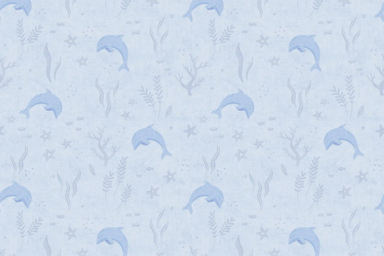 Обои флизелиновые AS Creation Mia & Paul 78694-1 Декор винил горячего тиснения 0,53х10,05 г Синий