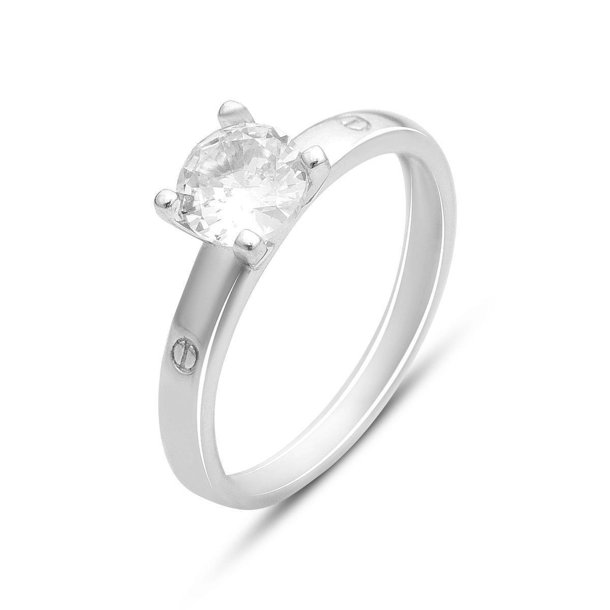 Кольцо серебряное Tiva с фианитами 2,33 г р. 18 (2159896)