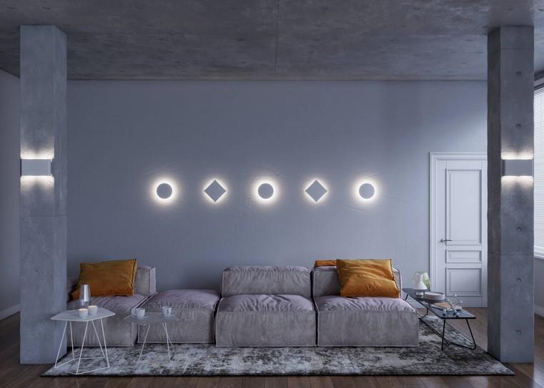 Cвітильник настінний Iterna Diamond 4xG4 LM117 Білий - фото 4 Cвітильник настінний Iterna Diamond 4xG4 LM117 Білий - фото 4