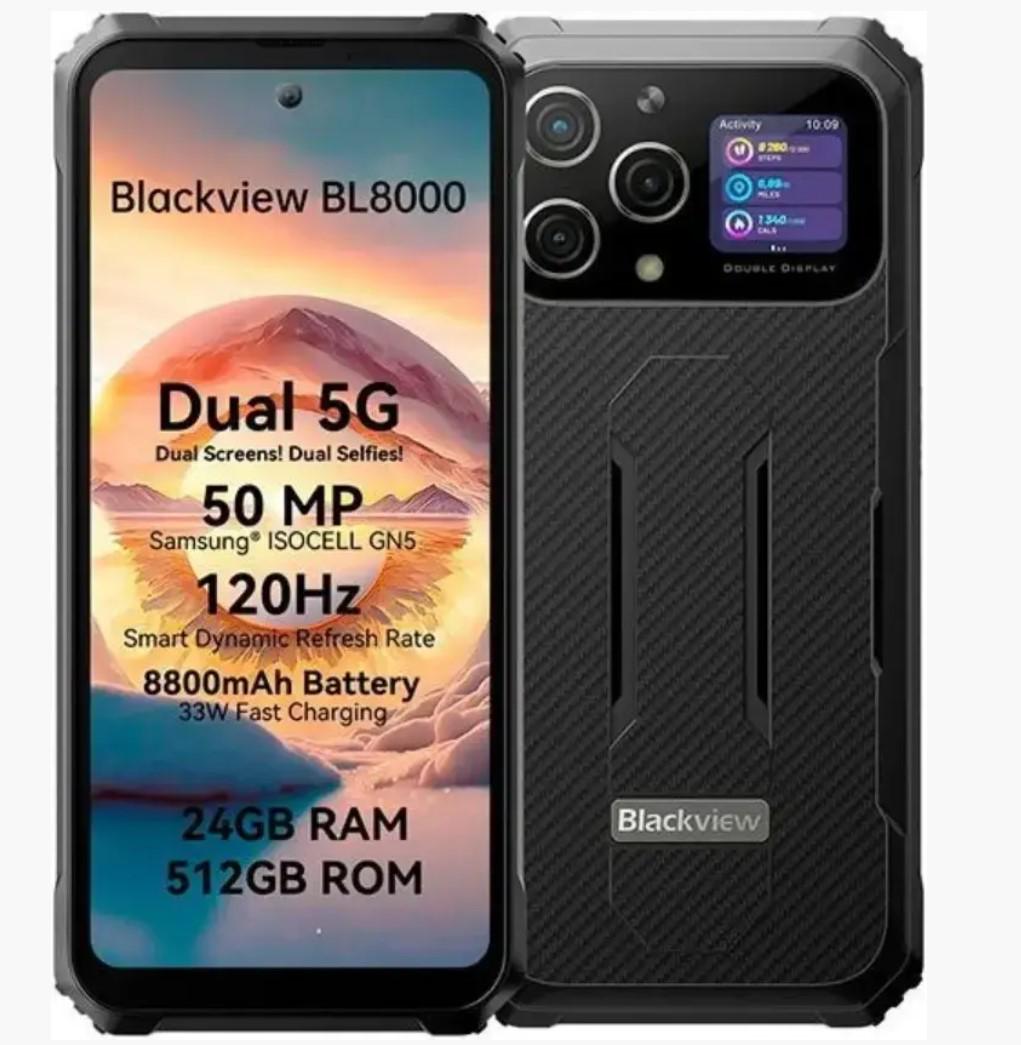 Смартфон Blackview BL8000 5G 12/512 Гб Global Version Black - фото 1