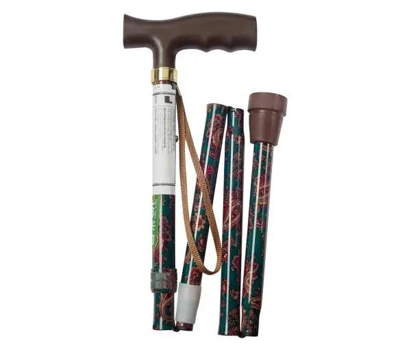 Трость складная алюминиевая с Т-образной ручкой с регулировкой по высоте Nova B3050 /В025 с рисунком - фото 2 Трость складная алюминиевая с Т-образной ручкой с регулировкой по высоте Nova B3050 /В025 с рисунком - фото 2