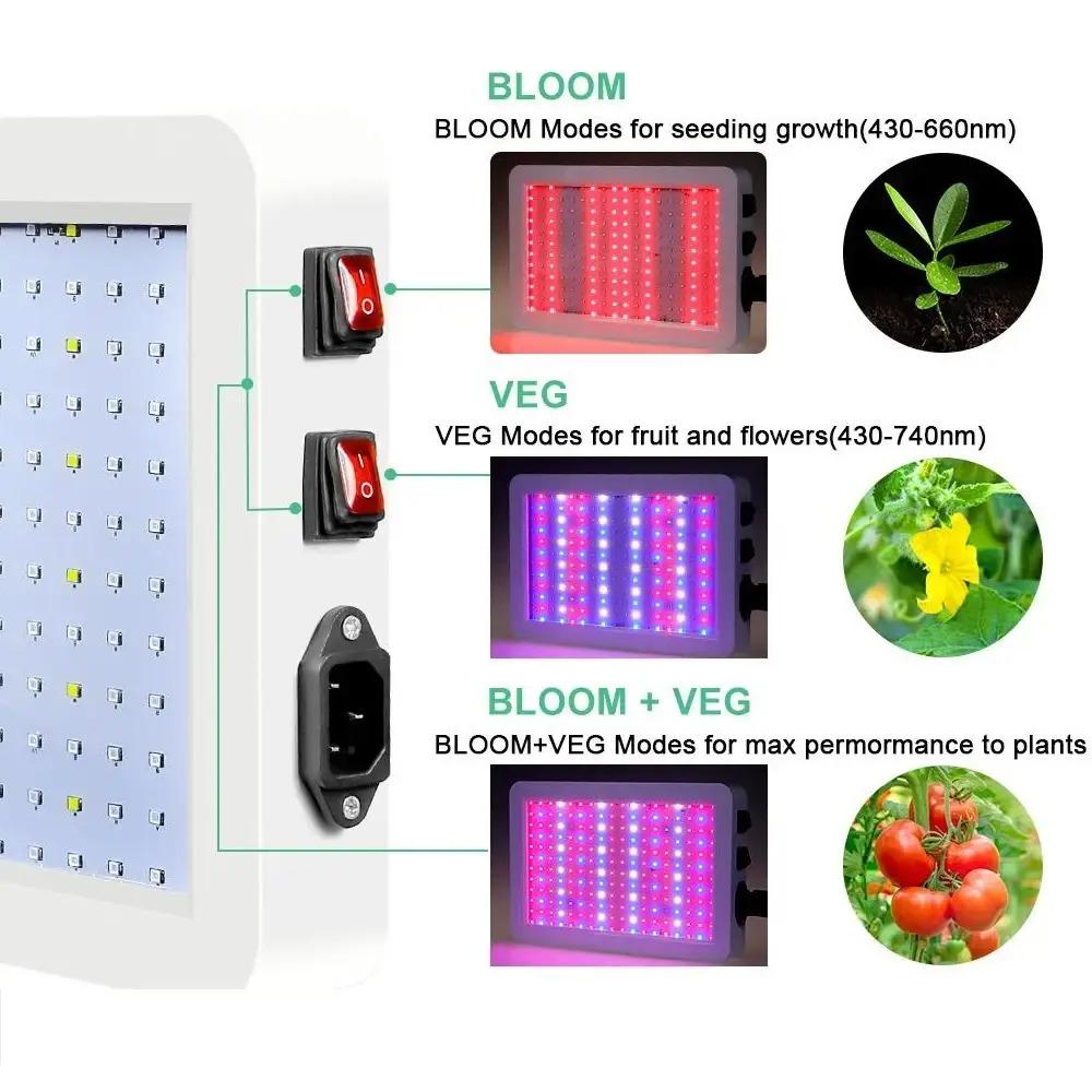 Фітолампа для рослин 30 Вт 216 led діодів 3 режими ресурс 100000 годин 133 - фото 6