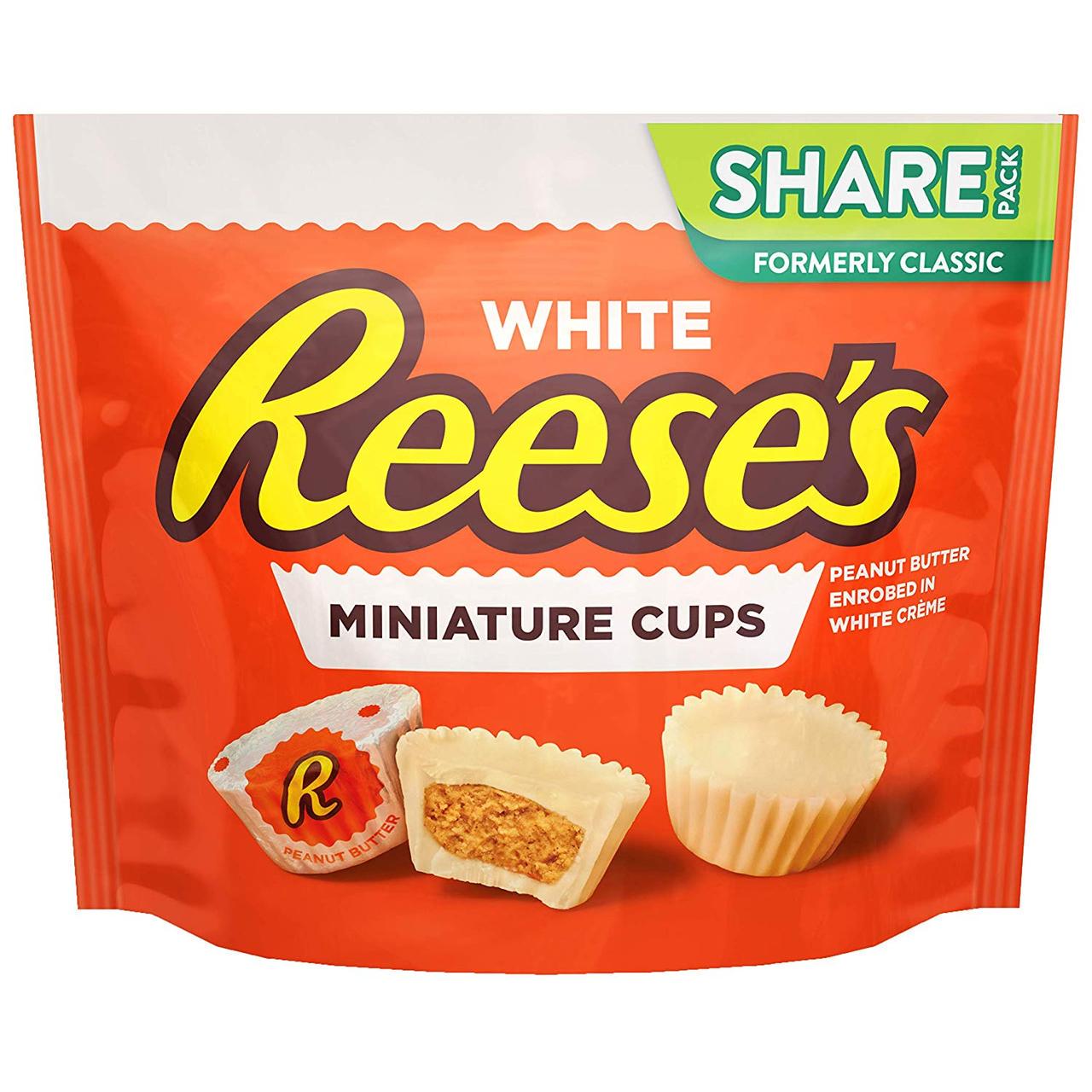 Шоколад з арахісової пастою Reese's White miniature cups 297 г (1124372463)
