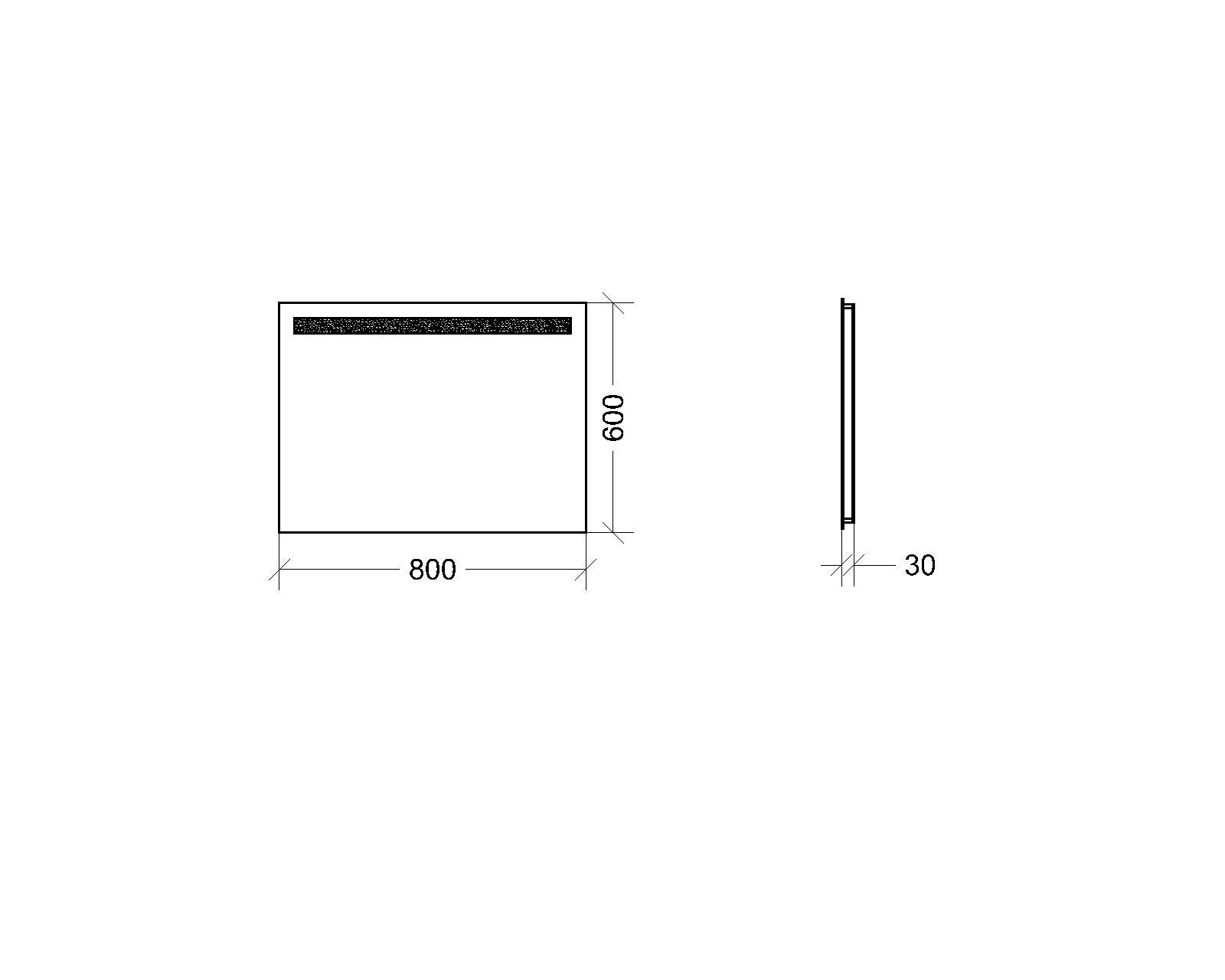 Дзеркало з LED підсвічуванням Кліон 600х800 мм (KLION 1-600х800) - фото 6