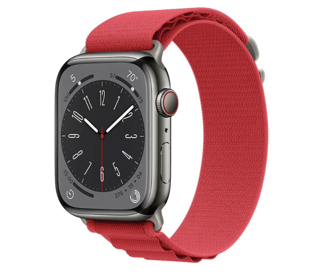 Ремешок тканевый Alpine Loop для Apple Watch 38/40/41 мм series SE/8/7/6/5/4/3/2/1 Red (212-00653) - фото 2