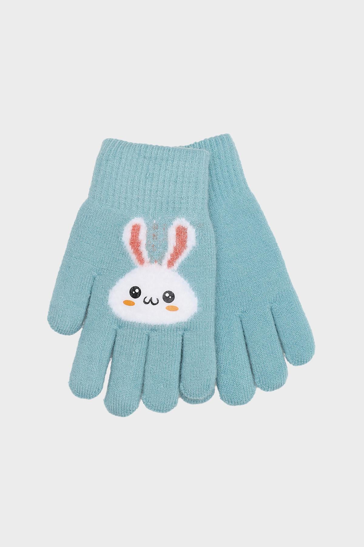 Перчатки для девочки р. 4 Бирюзовый (ЦБ-00284993)