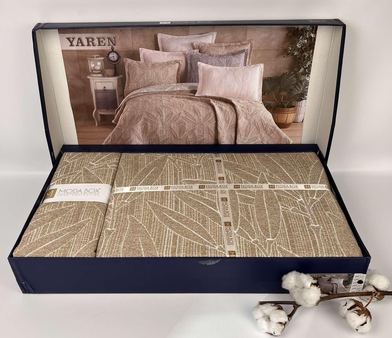 Покривало Moda Box Yaren 240х260 см з наволочками Kapi (CN27975)