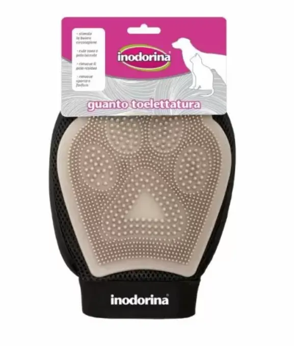 Перчатка для вычесывания собак и кошек Inodorina Guanto Toelettatura Cane (6500080001)