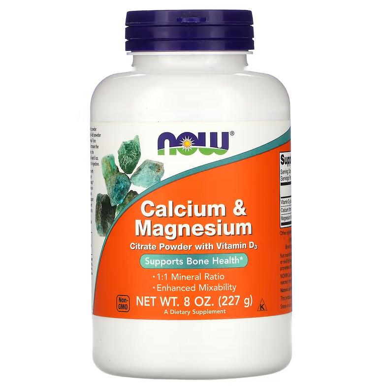 Витамины Now Foods Calcium & Magnesium 227 г